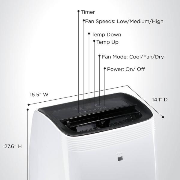 TCL 12,000 BTU Smart Portable Air Conditioner | WiFi, Alexa & Google Assistant Control