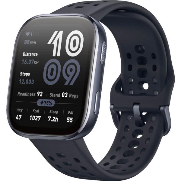 Amazfit Bip 6 Health and Fitness Tracker – Black | 1.97" AMOLED Smart Watch with GPS & 14-Day Battery
