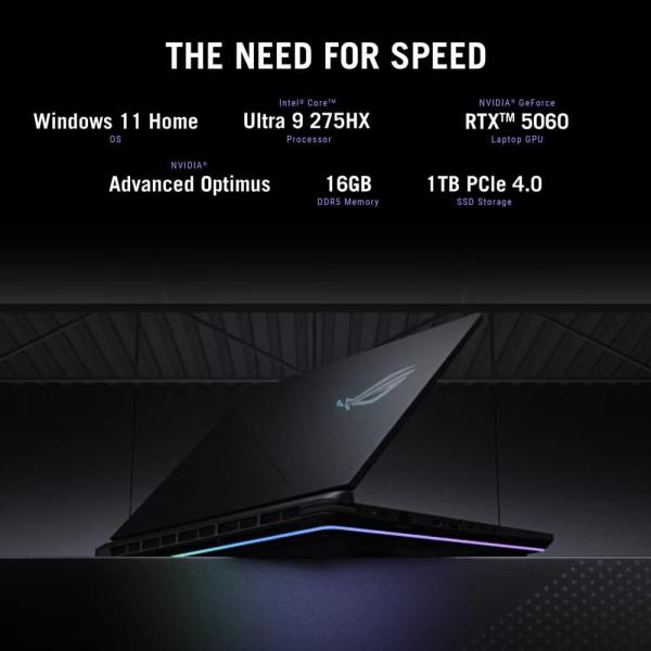 Asus 16” ROG Strix G16 Gaming Laptop – Intel Core i9 14900HX – NVIDIA GeForce RTX 5060 – 16GB RAM / 1TB SSD – WUXGA 165Hz – Windows 11 Home